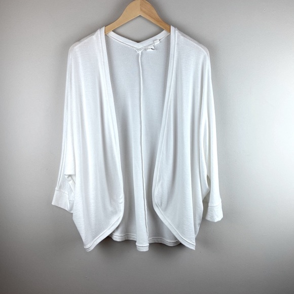 GAP Sweaters | Gap Slouchy Soft Spun Open Cardigan White Large | Poshmark